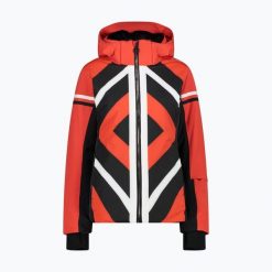 Kurtka narciarska damska CMP. Brązowe kurtki sportowe damskie CMP, na zimę, xs, bez wzorów, bez kaptura, narciarskie. Za 689.99 zł.