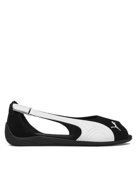 Puma Baleriny Speedcat Sandal 404839 01 Czarny. Czarne baleriny damskie Puma, bez wzorów, ze skóry, bez obcasa. Za 214.99 zł.