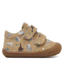 Sneakersy Naturino. Brązowe trampki i tenisówki chłopięce Naturino, bez wzorów, bez zapięcia. Za 209.99 zł.