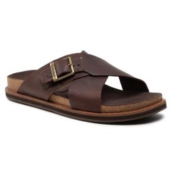 Klapki Timberland. Brązowe klapki męskie Timberland. Za 299.99 zł.