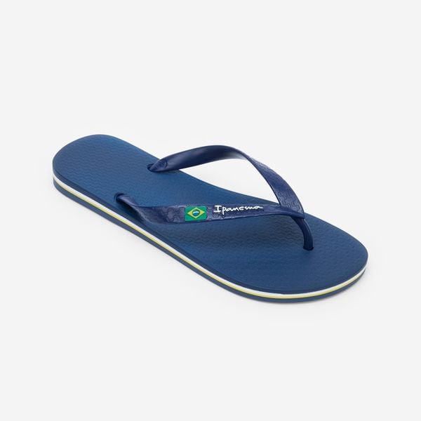 Japonki męskie Ipanema Classic Brasil. Niebieskie buty sportowe męskie Ipanema, z gumy, eleganckie. Za 49.99 zł.