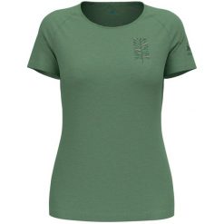 Koszulka trekkingowa damska Odlo ASCENT PW 130 TREE. Brązowe koszulki sportowe damskie Odlo, m, bez wzorów, sportowe, bez kołnierzyka. W wyprzedaży za 284.99 zł.