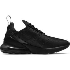 Buty Nike Air Max 270 AH6789-006 czarne. Czarne obuwie sportowe damskie bez wzorów, z materiału, nike air max. Za 971.00 zł.