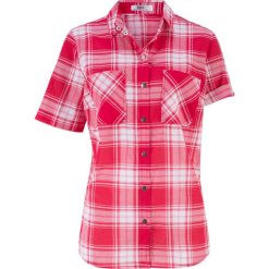 Bluzka w kratę, krótki rękaw bonprix czerwono-biały w kratę. Bluzki damskie bonprix. Za 49.99 zł.