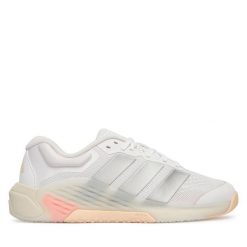 Buty na siłownię adidas. Białe obuwie sportowe damskie Adidas, bez wzorów, na fitness i siłownię. Za 483.99 zł.