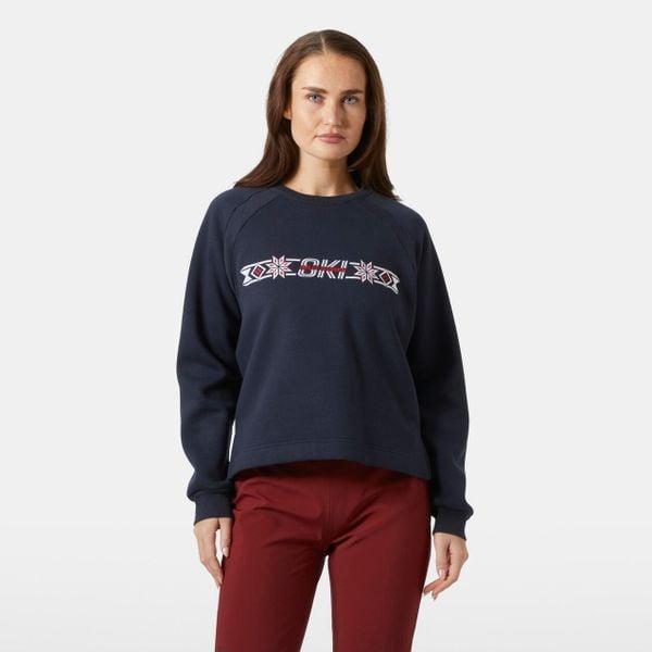 Sweter damski Helly Hansen Bliss. Niebieskie bluzy sportowe damskie Helly Hansen, na zimę, bez wzorów, sportowe, bez kołnierzyka, bez ramiączek, bez kaptura. Za 425.50 zł.