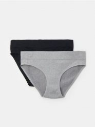 Bezszwowe figi 2 pack - czarny. Czarne figi damskie Sinsay, l, bez wzorów. Za 19.99 zł.