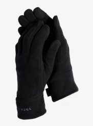 Rękawiczki polarowe Trekmates Annat Glove. Czarne rękawiczki męskie TREKMATES, bez wzorów, z materiału. Za 74.79 zł.