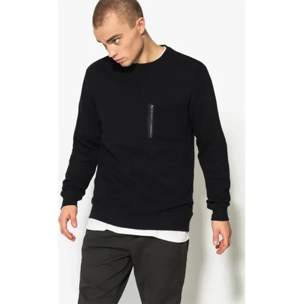 Confront Bluza Hop , czarny, rozmiar L. Czarne bluzy męskie Confront, l, bez wzorów, z bawełny, bez kaptura. W wyprzedaży za 59.99 zł.