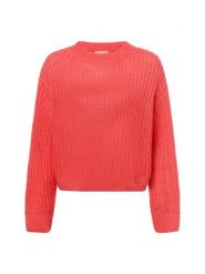 Marie Lund Sweter z dzianiny Kobiety Wełna różowy, XL/XXL. Czerwone swetry damskie Marie Lund, xl, bez wzorów, z dzianiny, eleganckie, bez kołnierzyka, bez ramiączek, bez kaptura. Za 299.95 zł.