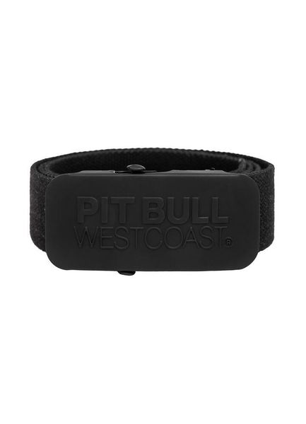 Pasek męski Pitbull parciany Logo. Czarne paski damskie PITBULL, bez wzorów, z materiału. Za 69.00 zł.