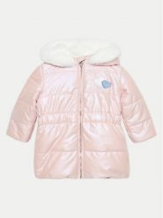 Guess Kurtka puchowa A4BL01 WGJC0 Różowy Regular Fit. Czerwone kurtki i płaszcze dla dziewczynek Guess, z aplikacjami, z puchu, bez kaptura. Za 229.99 zł.