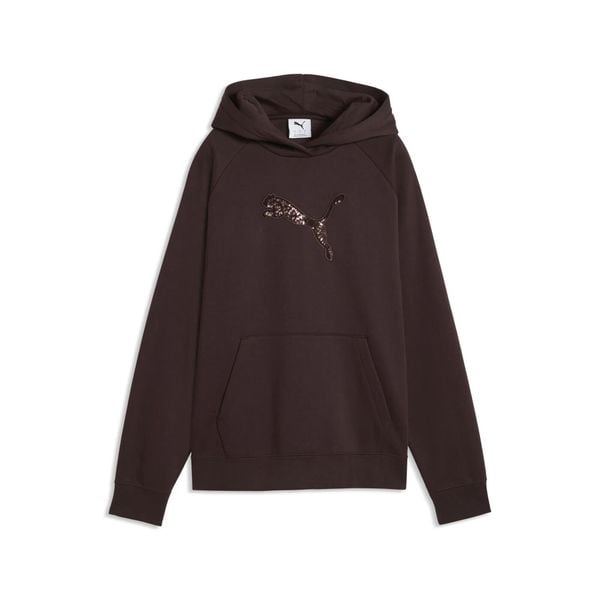 Damska bluza z kapturem Essentials Sequins PUMA. Czarne bluzy damskie Puma, l, bez wzorów, z bawełny, z kapturem. Za 249.00 zł.