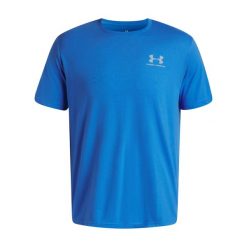 Koszulka Under Armour Sportstyle Left Chest. Niebieskie buty sportowe męskie Under Armour, bez zapięcia, na fitness i siłownię. Za 119.15 zł.