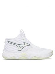 Mizuno Buty halowe Wave Momentum Elite Mid V1GC2517 Biały. Białe obuwie sportowe damskie Mizuno, bez wzorów, z materiału. Za 729.99 zł.