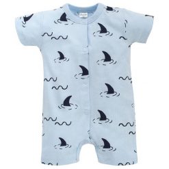Pinokio Śpioszki Chłopięce Na Lato Ocean´S Dream 56 Niebieskie. Niebieskie śpioszki niemowlęce Pinokio, z bawełny, bez ramiączek. Za 39.00 zł.