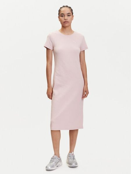 Puma Sukienka codzienna Her 685063 Różowy Regular Fit. Czerwone sukienki damskie Puma, na co dzień, xs, bez wzorów, z bawełny, bez kołnierzyka, bez ramiączek, proste. Za 139.99 zł.