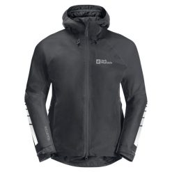 Męska Kurtka Morobbia. Niebieskie kurtki męskie Jack Wolfskin, l, bez wzorów, z materiału, z kapturem. Za 680.99 zł.