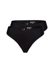Snocks Stringi w 2-paku Kobiety czarny, XL. Czarne stringi damskie Snocks, xl, bez wzorów, z materiału. Za 109.95 zł.