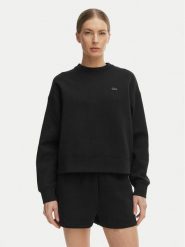 Lacoste Bluza SF0046 Czarny Oversize. Czarne bluzy damskie Lacoste, bez wzorów, z bawełny, bez kaptura. Za 441.99 zł.