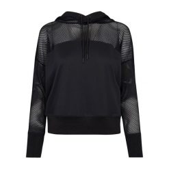 Damska bluza z kapturem Urban Classic Mesh. Czarne bluzy damskie Urban Classics, bez wzorów, z meshu, z kapturem. Za 183.50 zł.