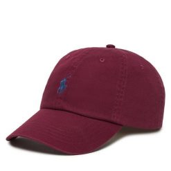 Czapka z daszkiem Polo Ralph Lauren. Fioletowe czapki i kapelusze damskie Polo Ralph Lauren, bez wzorów. Za 259.99 zł.