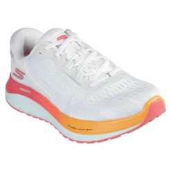 Buty do biegania Skechers Go Run Persistence 2 172084-WMLT białe. Białe obuwie sportowe damskie bez wzorów, z syntetyku, do biegania. Za 708.71 zł.