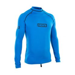 Koszulka surfingowa UV męska ION Promo Lycra LS. Niebieskie koszulki sportowe męskie ION, l, bez wzorów, z lycry, bez kołnierzyka, bez ramiączek. Za 169.00 zł.