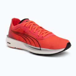 Buty do biegania damskie PUMA Liberate Nitro. Brązowe obuwie sportowe damskie Puma, bez wzorów, z materiału, do biegania. Za 299.99 zł.