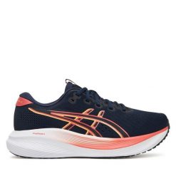 Buty do biegania Asics. Niebieskie obuwie sportowe damskie Asics, bez wzorów, do biegania. Za 299.99 zł.