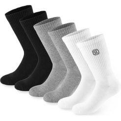 BRUBAKER skarpety sportowe 6 par unisex oddychające retro - Mix kolorów. Białe skarpety damskie X2, bez wzorów. Za 122.99 zł.