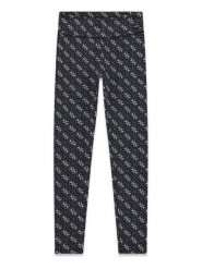 Guess Legginsy J6RB04 MC01P Czarny Slim Fit. Czarne legginsy dla dziewczynek Guess, z aplikacjami, z syntetyku. Za 199.99 zł.
