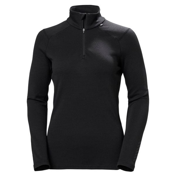 Bluza damska 1/2 zip Helly Hansen Lifa Merino Midweight. Czarne bluzy damskie Helly Hansen, m, bez wzorów, z tkaniny, bez kaptura. Za 439.00 zł.