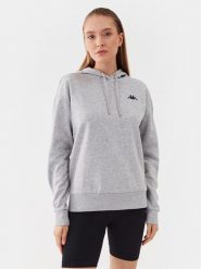 Kappa Bluza 710067 Szary Regular Fit. Szare bluzy damskie Kappa, l, bez wzorów, z bawełny, bez kaptura. Za 89.99 zł.