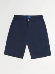 Szorty Męskie TBS Fuppaber. Niebieskie krótkie spodenki sportowe męskie TBS, m, bez wzorów, z materiału. Za 279.00 zł.