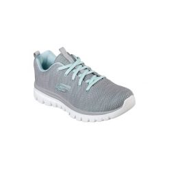 Buty do chodzenia damskie Skechers Graceful Twisted Fortune. Szare obuwie sportowe damskie Skechers, bez wzorów, z gumy, trekkingowe, Skechers Sport. W wyprzedaży za 225.55 zł.