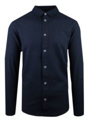 Wygodna Koszula Weekendowa z Lnu i Bawełny - Pako Jeans - Granatowa. Niebieskie koszule męskie Pako Jeans, na lato, l, bez wzorów, z bawełny, sportowe, bez kołnierzyka, bez ramiączek. Za 185.00 zł.