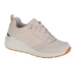 Buty sportowe Sneakersy damskie Skechers Billion-Subtle Spots. Białe obuwie sportowe damskie Skechers, bez wzorów, z materiału, trekkingowe. Za 279.99 zł.