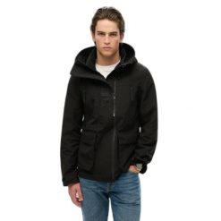 Windbreaker Superdry. Czarne kurtki męskie Superdry., m, bez wzorów, bez kaptura. Za 539.25 zł.