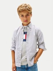 Tommy Hilfiger Koszula Ithaca KB0KB09605 Niebieski Regular Fit. Niebieskie koszule dla chłopców Tommy Hilfiger, bez wzorów, z bawełny, bez kołnierzyka, bez ramiączek. Za 289.99 zł.