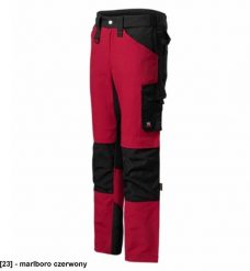 Vertex - ADLER - Vertex - Spodnie robocze męskie, Cordura, 310 g/m2, 34 % bawełna, 66 % polyamid - marlboro czerwony - 50 long-52 56. Czerwone spodnie materiałowe męskie RIMECK, m, bez wzorów, z bawełny. Za 378.23 zł.