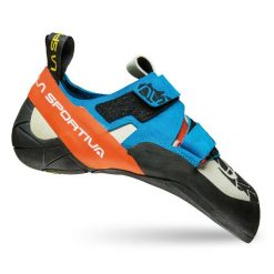 Buty wspinaczkowe dla kobiet La Sportiva Otaki. Niebieskie obuwie sportowe damskie La Sportiva, bez wzorów, z materiału, wspinaczkowe. Za 877.50 zł.