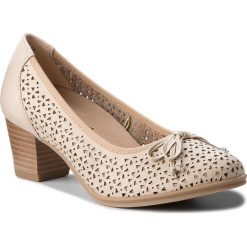 Półbuty CAPRICE - 9-22503-20 Beige Nappa 402. Brązowe półbuty damskie Caprice, z materiału. W wyprzedaży za 179.00 zł.