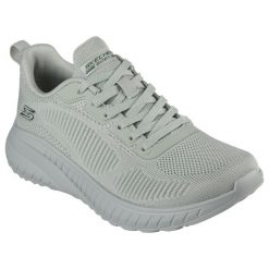 Buty do chodzenia damskie Skechers 117209SAGE. Zielone obuwie sportowe damskie Skechers, bez wzorów, z materiału, trekkingowe, Skechers Sport. Za 390.00 zł.