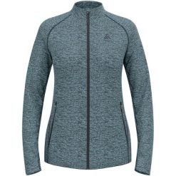 Bluza rozpinana damska ODLO Mid layer full zip TENCIA. Niebieskie bluzy damskie Odlo, l, bez wzorów, z materiału, bez kaptura. Za 449.99 zł.