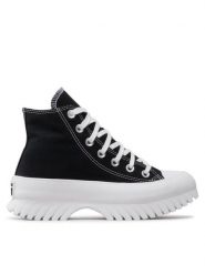 Converse Trampki Chuck Taylor All Star Lugged 2.0 Hi A00870C Czarny. Czarne trampki i tenisówki damskie Converse, bez wzorów, z materiału, retro, bez zapięcia. Za 449.99 zł.