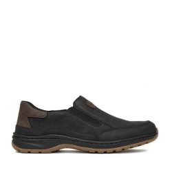 Półbuty Rieker. Czarne półbuty na co dzień męskie Rieker, bez zapięcia. Za 339.99 zł.
