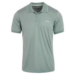 Koszulka Polo Męska Jersey Remex II. Zielone koszulki polo męskie Regatta, m, bez wzorów, z jersey, bez ramiączek. Za 47.99 zł.