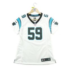 Second life - Nike koszulka damska NFL Carolina Panthers - Stan dobry. Białe koszulki sportowe damskie Nike, l, bez wzorów, bez kołnierzyka, bez ramiączek, do piłki nożnej. Za 119.24 zł.
