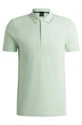 Koszulka Polo męska BOSS Paule 4 Open Green slim fit zielona (50506195-388). Zielone koszulki polo męskie Boss, m, bez wzorów, sportowe, bez ramiączek. Za 319.00 zł.